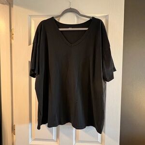 Women's Black V-Neck Shirt